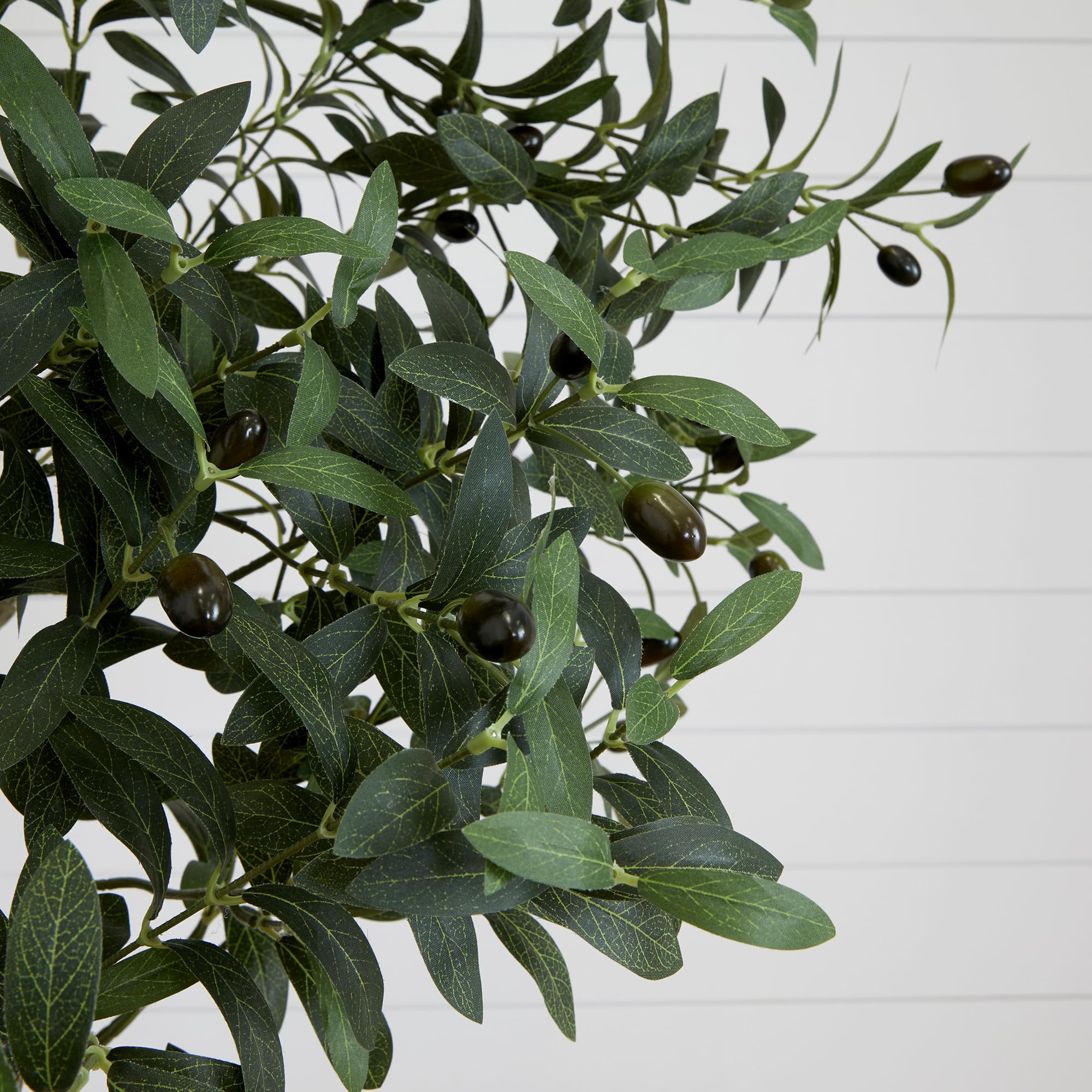 Nearly Natural 10ft. Artificial Olive Tree, Green, Plastic, Iron, Polyester Materials, 32.57 lbs - Image 3