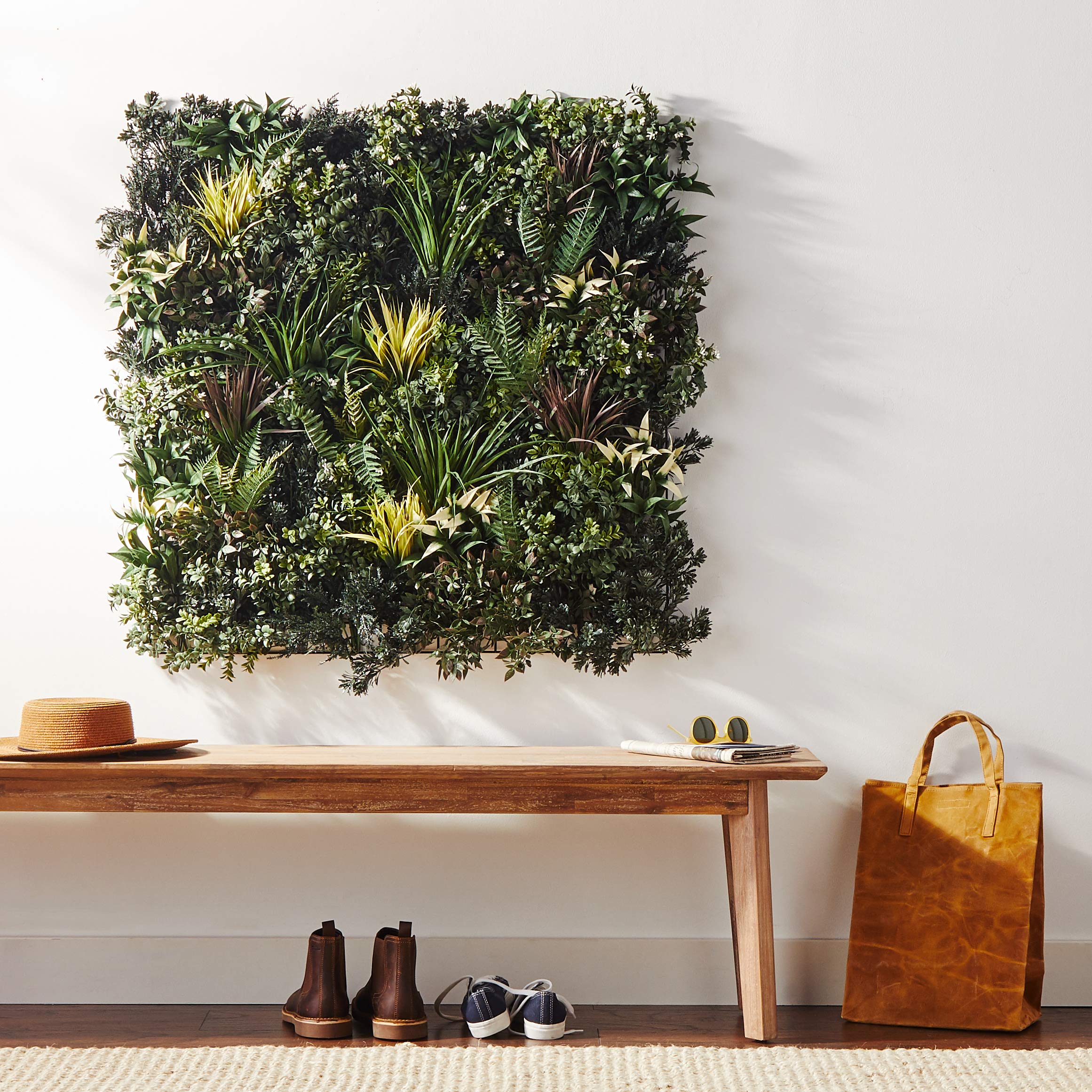Nearly Natural 3ft. x 3ft. Greens & Fern Artificial Living Wall UV Resist (Indoor/Outdoor) - Image 10