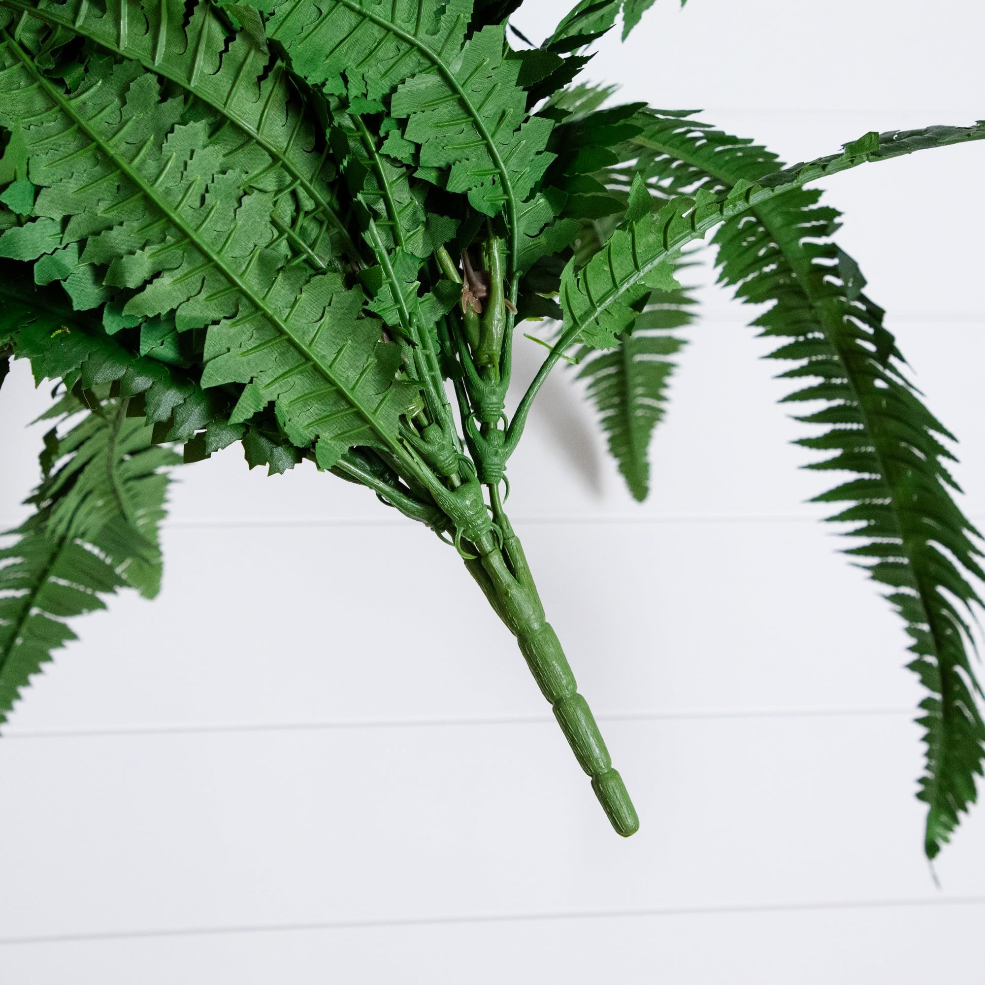 Nearly Natural 48in Artificial Boston Fern, Set of 2 - Large Hanging Fake Plant Wall Decor with 67 Fronds, Faux Fern Vines that Look Real for Home and Office Decor - Image 3
