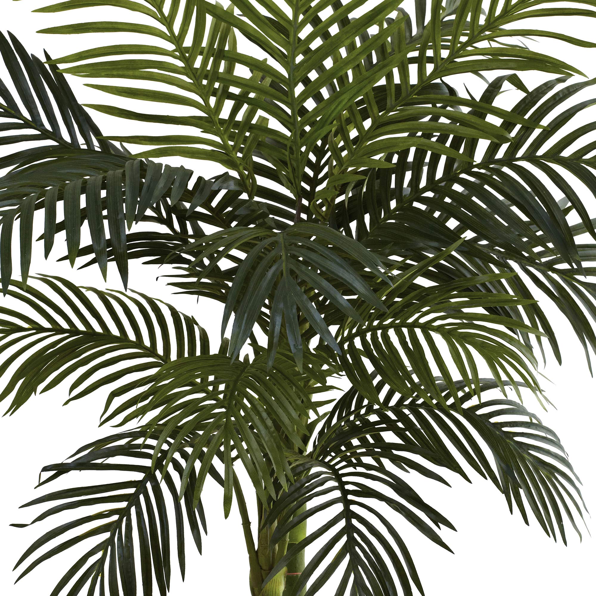 Nearly Natural 4ft Golden Cane Palm, Double Stalk Artificial Tree With Lush Realistic Foliage Maintenance Free Indoor Faux Palm Plant For Living Room, Easy Setup, Perfect Tropical Decoration - Image 5