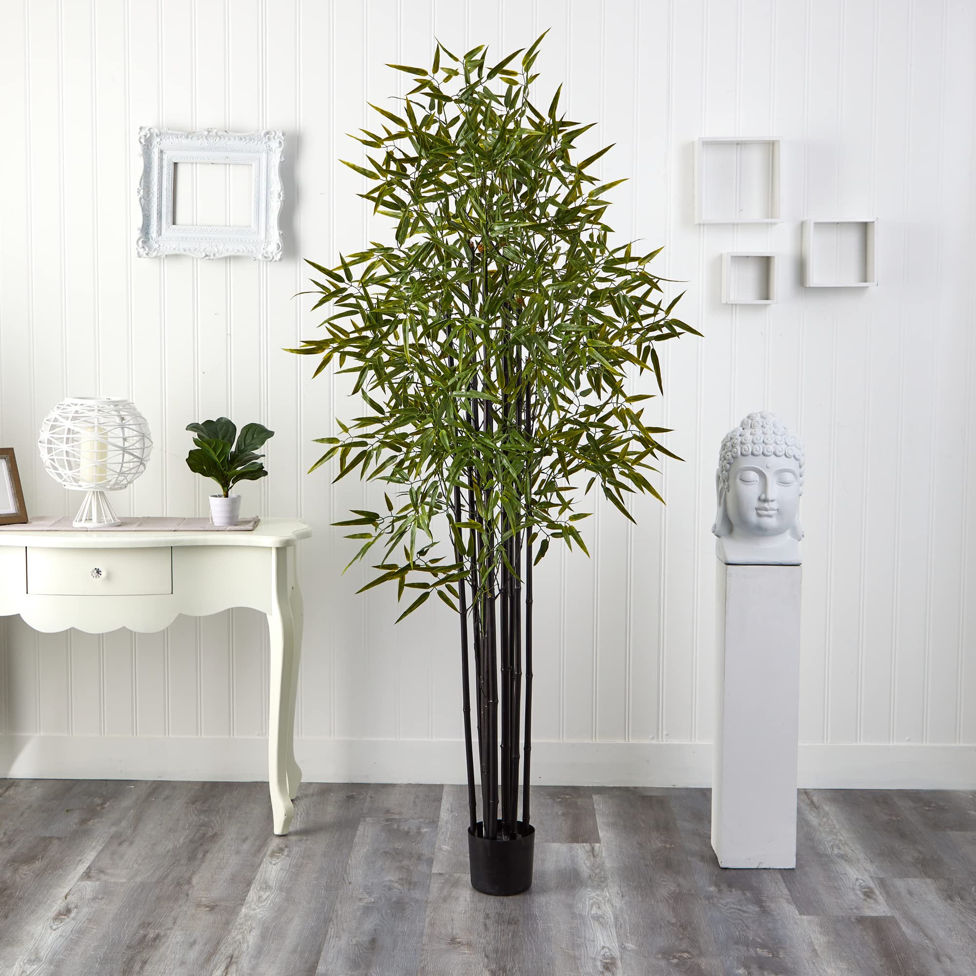 Nearly Natural Black Bamboo Tree x 9 with 1470 Leaves UV Resistant (Indoor/Outdoor) - Image 6