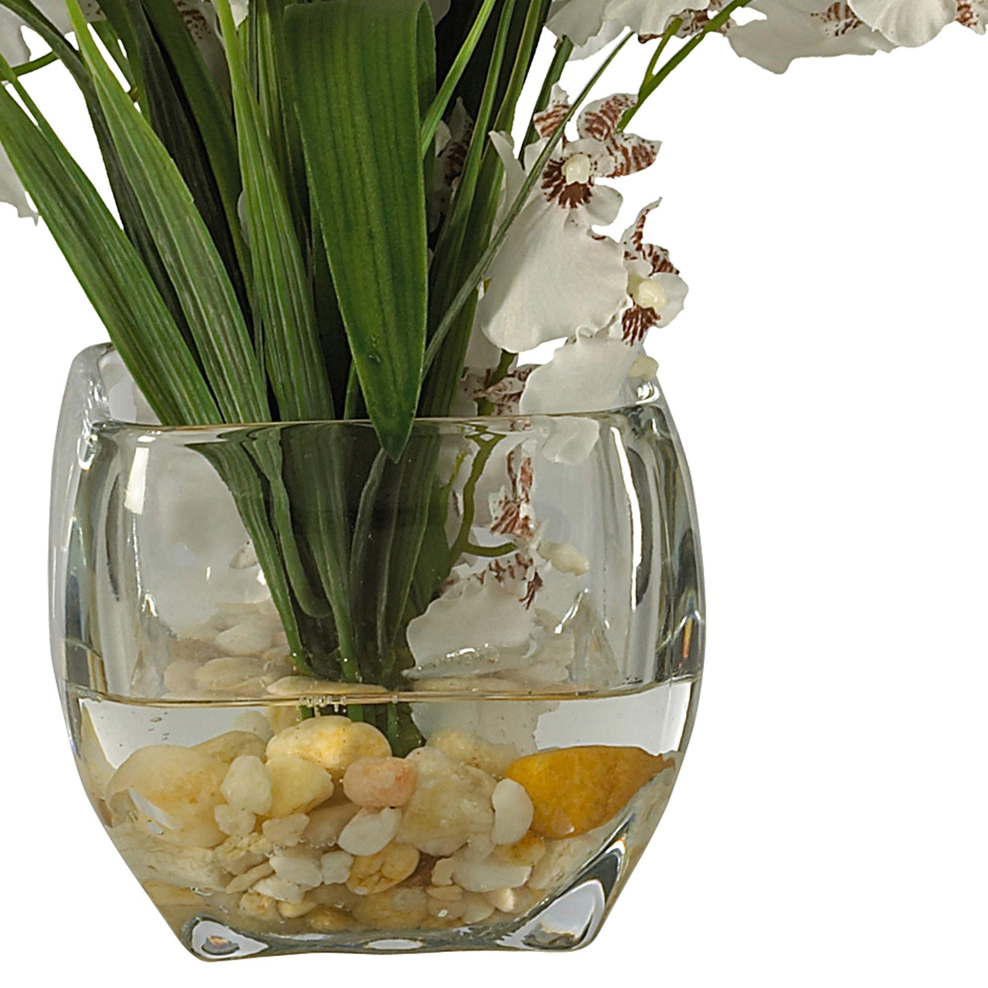 Nearly Natural Dancing Lady Orchid Liquid Illusion Silk Flower Arrangement - Image 3