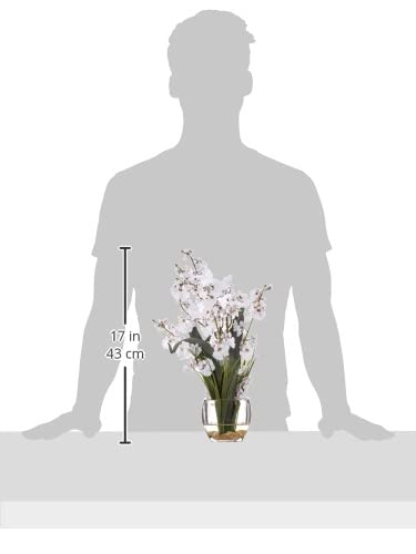 Nearly Natural Dancing Lady Orchid Liquid Illusion Silk Flower Arrangement - Image 7